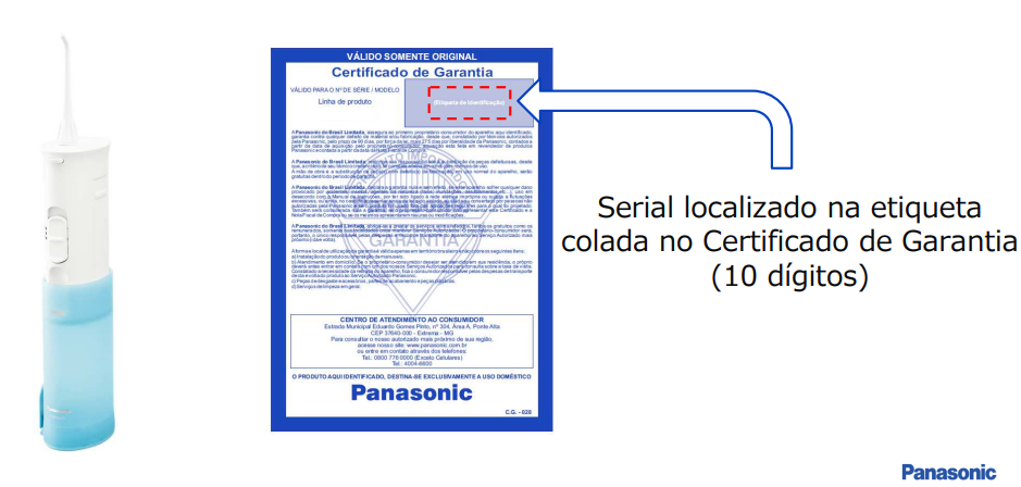 Onde localizo o modelo e número de série do condicionador de ar? –  Panasonic do Brasil Limitada